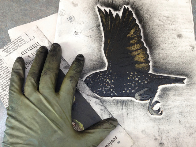 MCCABE single starling plate inked up